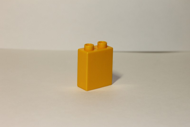 Блок 2*1 ярко-желтый UNICO